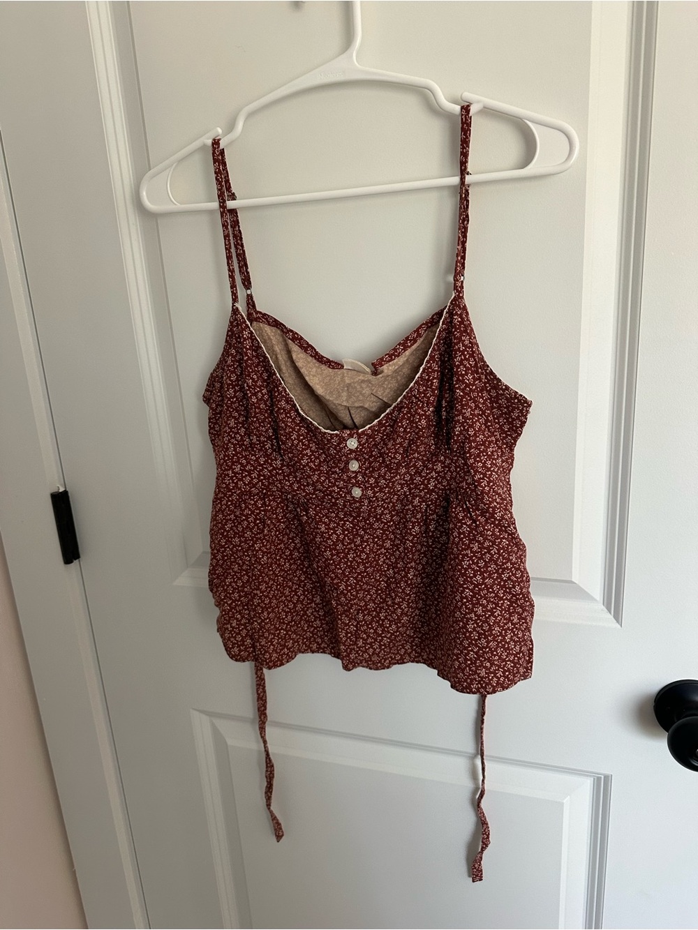 Brandy Melville John Galt Floral Tie-Back Cami